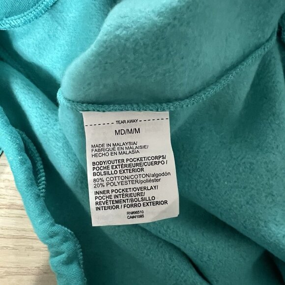 Under Armour Loose Hoodie Size Medium Raglan Cinch Hem Rival Fleece Colorblock - Picture 11 of 12